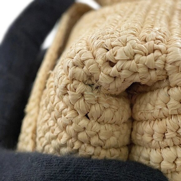 LOEWE Bunny Basket Bag Raffia Natural/Yellow A223S18X01 - Picture 6 of 13